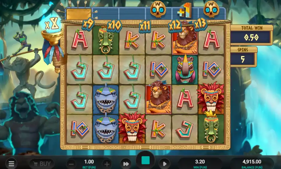 бонусная игра в  слоте Beast Gains от Relax Gaming